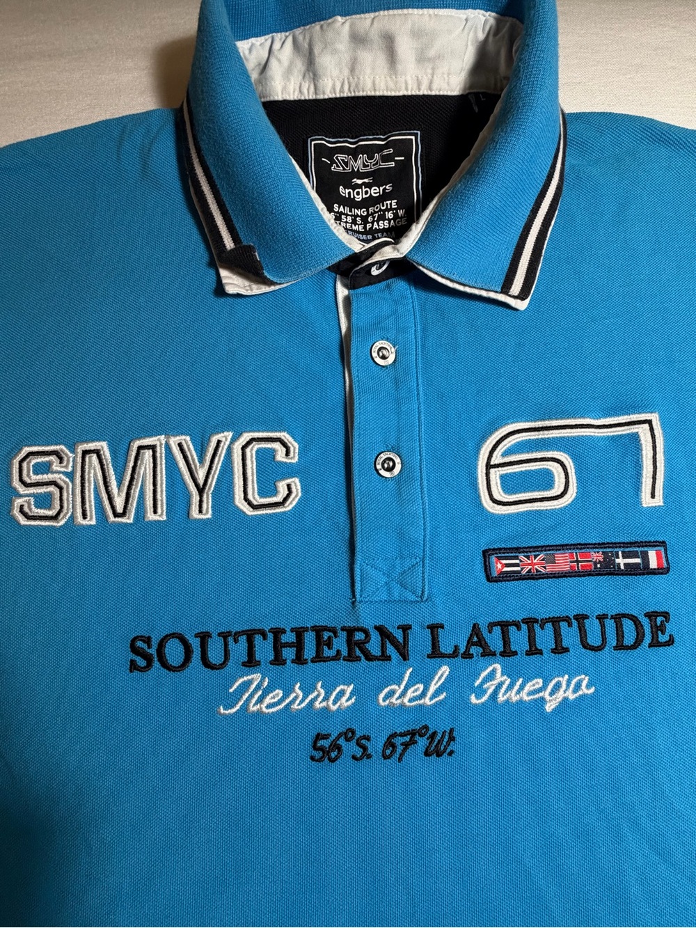 Southern Latitude Engbers Sailing Cruising Team Bright Blue - Men’s Polo